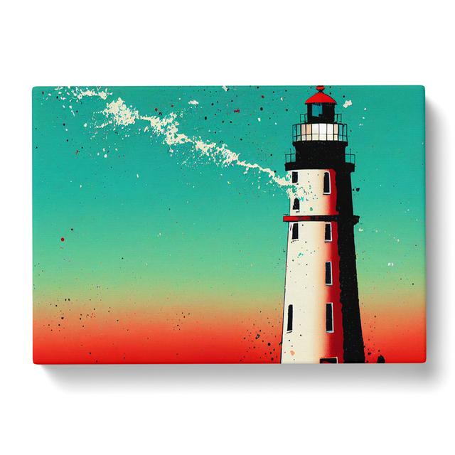 Painted Lighthouse Vol.1 - Wrapped Canvas Graphic Art Breakwater Bay Size: 35cm H x 50cm W x 3cm D on Productcaster.