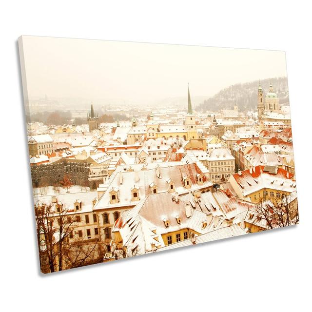 Prague Czech Republic - Wrapped Canvas Print Ebern Designs Size: 40.6cm H x 61cm W x 2cm D on Productcaster.