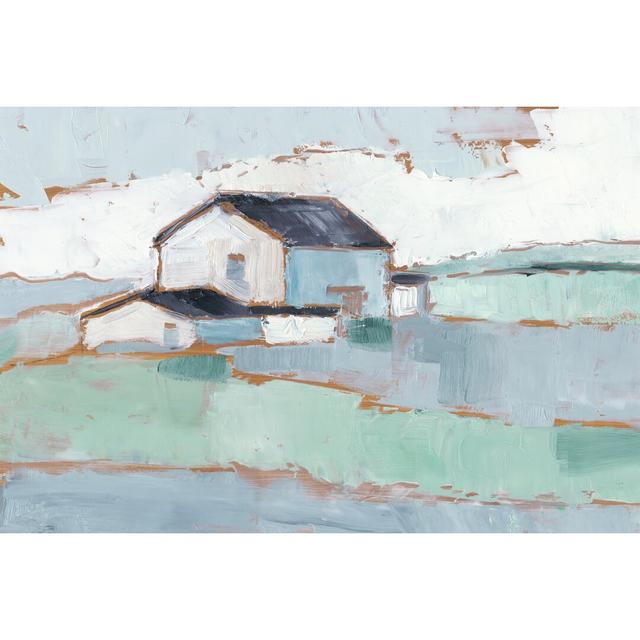 Farm Ridge II by Ethan Harper - Wrapped Canvas Painting Rosalind Wheeler Size: 30cm H x 46cm W on Productcaster.