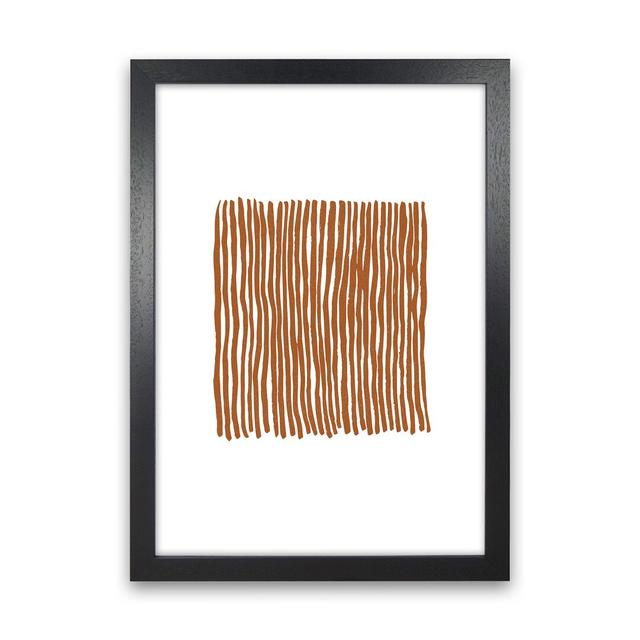 Abstract Parallel Lines by Planeta444 - Graphic Art Print on Paper 17 Stories Frame Option: Black Framed, Size: 34cm H x 25cm W x 3cm D on Productcaster.