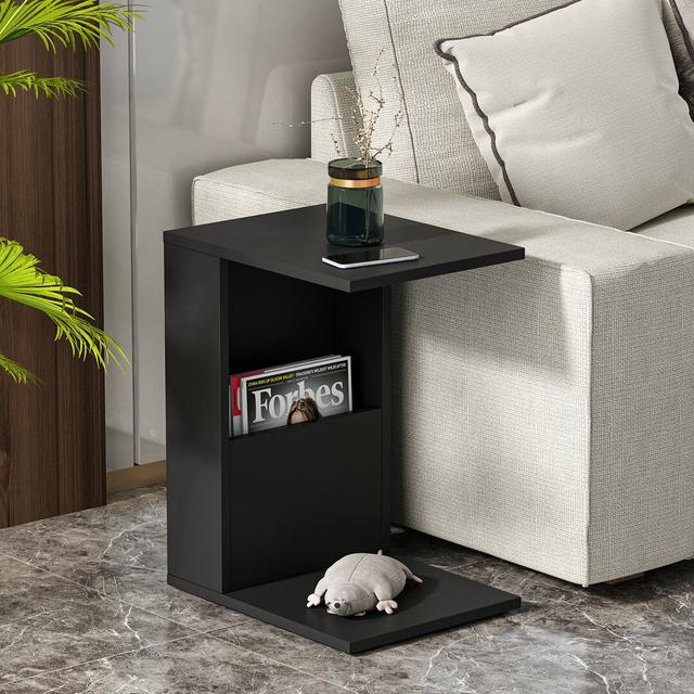 Eisaa Side Table 17 Stories Colour: Black on Productcaster.