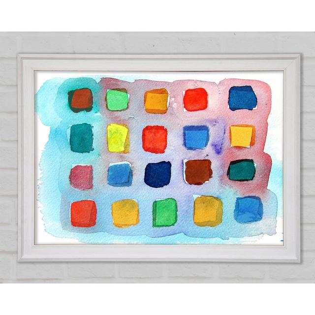 Colour Palette Framed Print Ebern Designs Format: White Framed Paper, Size: 42cm H x 59.7cm W x 1.5cm D on Productcaster.