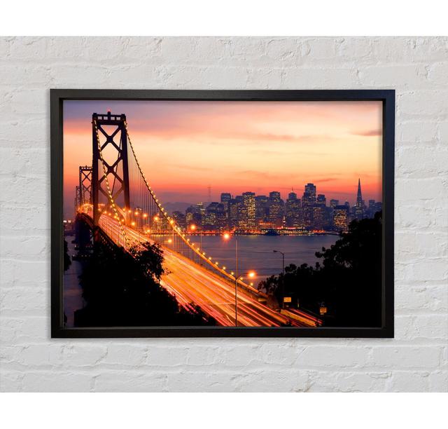 Golden Gate Bridge To The City Framed Print Bright Star Size: 59.7cm H x 84.1cm W on Productcaster.