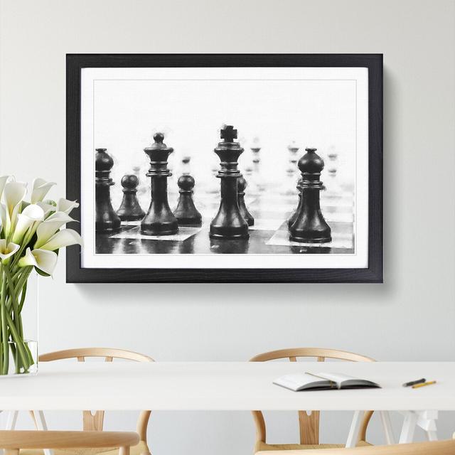 Chess Pieces Vol.2 - Picture Frame Photograph East Urban Home Frame Option: Black Framed, Size: 27cm H x 36cm W x 2cm D on Productcaster.