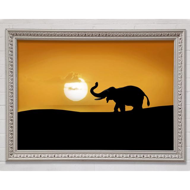 Safari Elephant - Single Picture Frame Art Prints Bright Star Size: 84.1cm H x 118.1cm W x 3cm D on Productcaster.