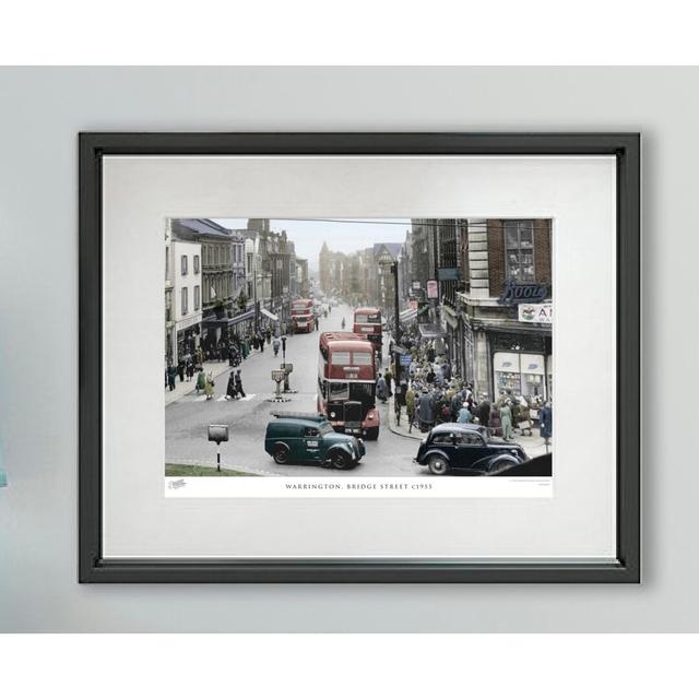 Warrington, Bridge Street C1955 - Single Picture Frame Print The Francis Frith Collection Size: 45cm H x 60cm W x 2.3cm D on Productcaster.