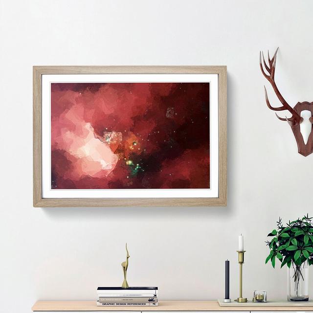 Out of Space Vol.29 in Abstract - Picture Frame Graphic Art Print East Urban Home Frame Option: Oak Framed, Size: 62cm H x 87cm W x 2cm D on Productcaster.