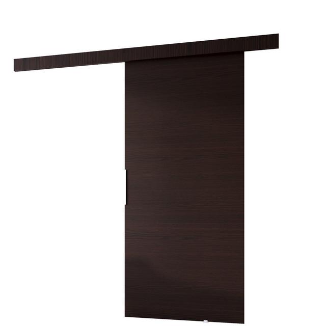 Lennen Sliding Door Prefinished 17 Stories Size: 205cm H x 96cm W x 1.6cm D, Finish: Wenge on Productcaster.