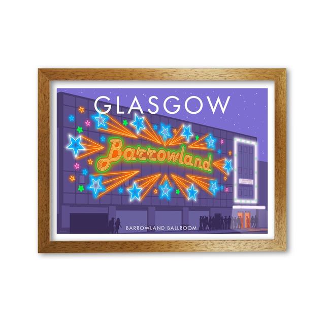 Glasgow Barrowland by Stephen Millership - Print East Urban Home Frame Options: Oak, Size: 21 cm H x 29.7 cm W x 5 cm D on Productcaster.