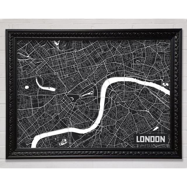 Die Karte von London Thames 3 - Einzelne Bilderrahmen Kunstdrucke Williston Forge Größe: 59,7 cm H x 84,1 cm B on Productcaster.