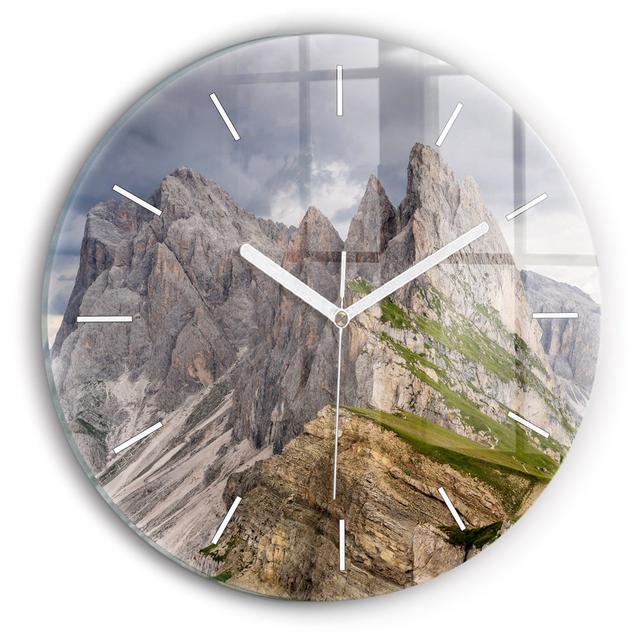 Balaram Glass Wall Clock Metro Lane on Productcaster.