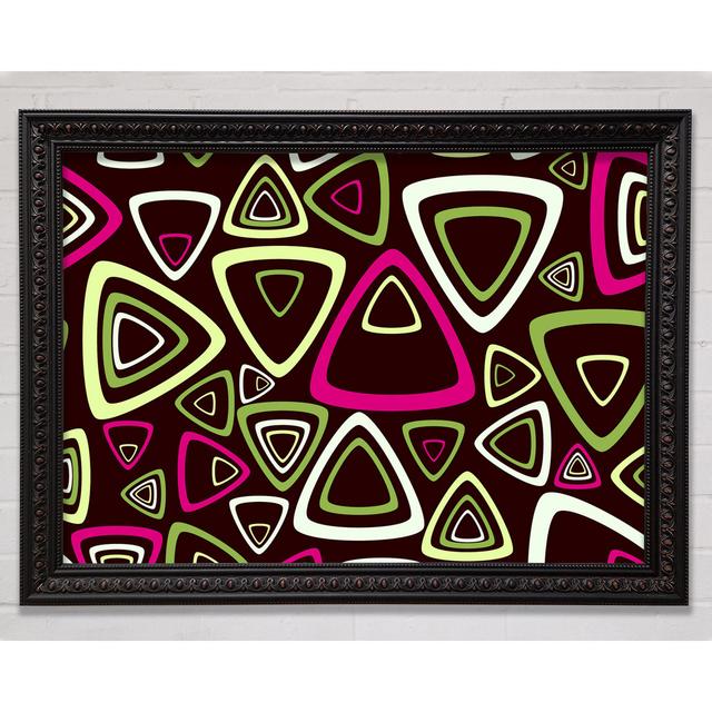 Triangle Infusion Pink Framed Print Bright Star Size: 59.7cm H x 84.1cm W on Productcaster.