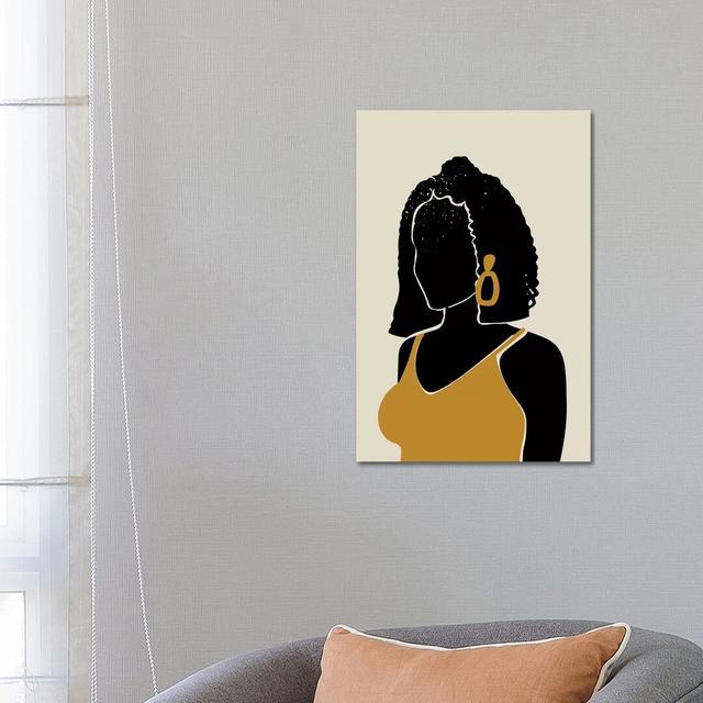 Black Hair XI - Print on Canvas Ebern Designs Size: 66.04cm H x 45.72cm W x 3.81cm D, Format: Wrapped Canvas on Productcaster.