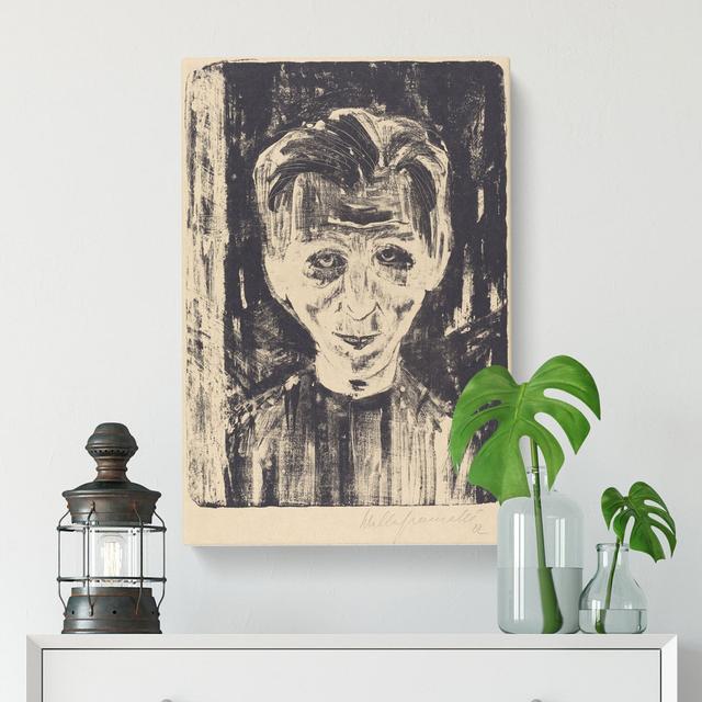 Self-Portrait Vol.5 by Walter Gramatte - Wrapped Canvas Painting East Urban Home Size: 76cm H x 50cm W x 3cm D on Productcaster.