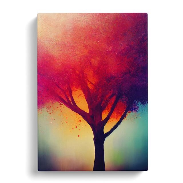 CAN-V0523-1581X Mysterious Apple Tree - Wrapped Canvas Print Marlow Home Co. Size: 60cm H x 40cm W x 3cm D on Productcaster.