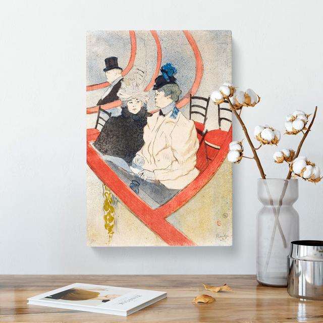 Box In The Grand Tier by Henri De Toulouse-Lautrec - Wrapped Canvas Painting East Urban Home Size: 91cm H x 60cm W x 3cm D on Productcaster.