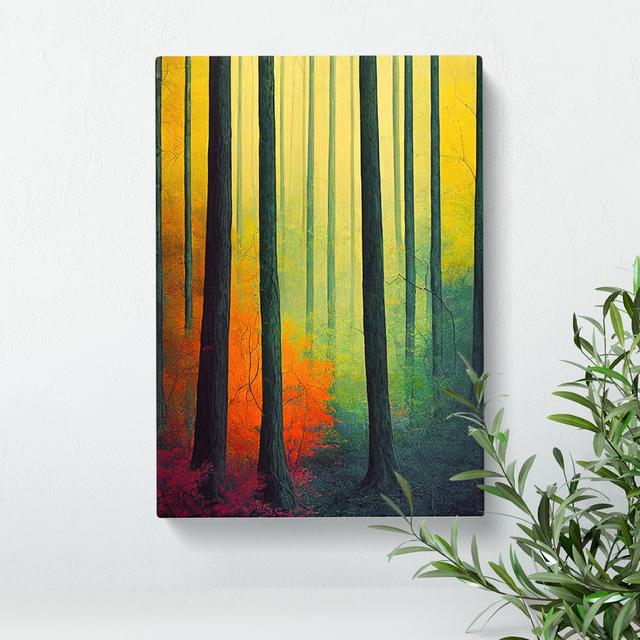 Luscious Forest - Wrapped Canvas Print Alpen Home Size: 50cm H x 35cm W x 3cm D on Productcaster.