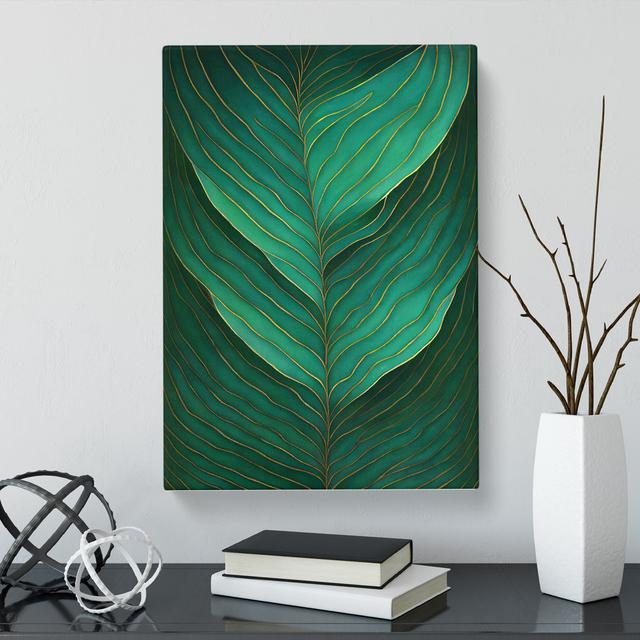 Ellefsen Plant Leaf Vol.6 - Wrapped Canvas Graphic Art Pergo Classics Size: 50cm H x 35cm W x 3cm D on Productcaster.