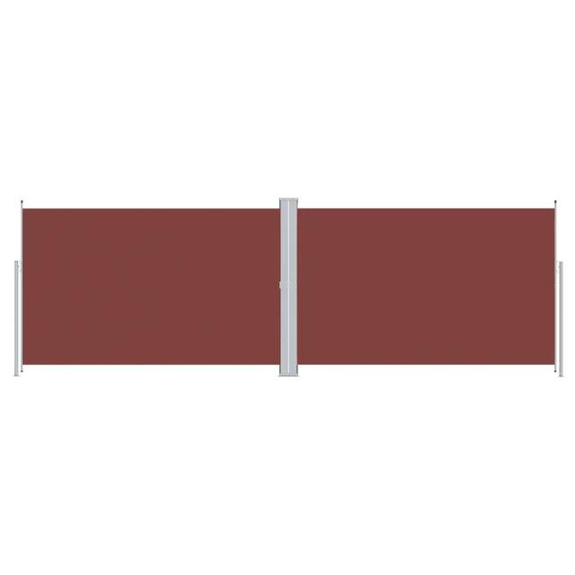 Dakota Fields 600cm W x 220cm D Plastic Cover Motorised Retractable Side Awning Dakota Fields Colour: Brown on Productcaster.