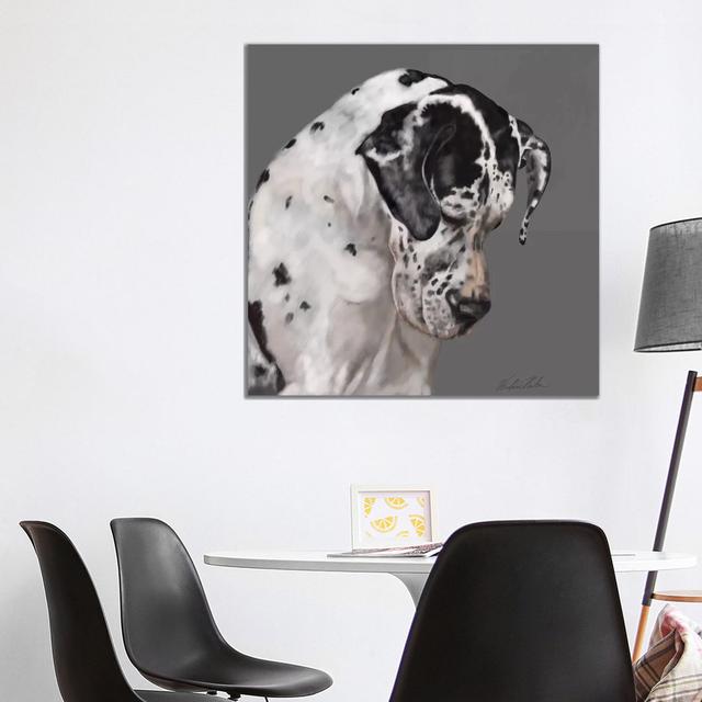 Great Dane by Vicki Newton - Wrapped Canvas Print Rosalind Wheeler Size: 94cm H x 94cm W x 3.8cm D on Productcaster.