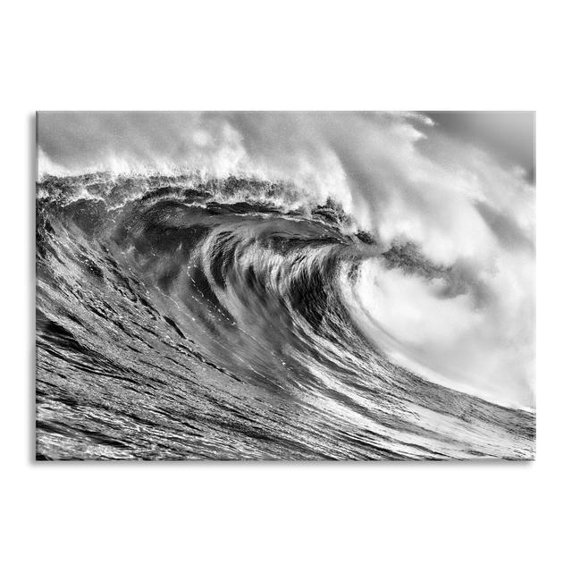 Breathtaking wave - Unframed Photograph on Glass Highland Dunes Size: 60cm H x 80cm W x 0.4cm D on Productcaster.