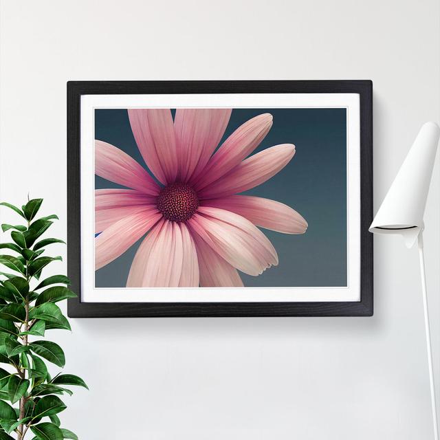 Cute Daisy Flower - Picture Frame Painting ClassicLiving Frame Colour: Black, Size: 34cm H x 46cm W x 2cm D on Productcaster.