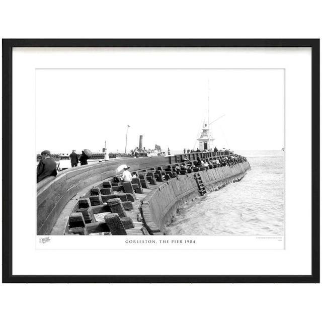 'Gorleston, the Pier 1904' by Francis Frith - Picture Frame Photograph Print on Paper The Francis Frith Collection Size: 28cm H x 36cm W x 2.3cm D on Productcaster.