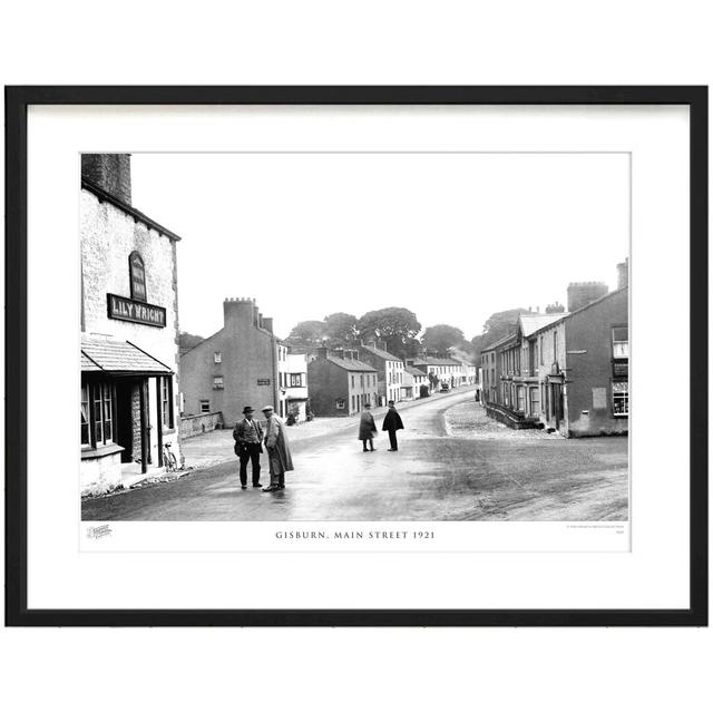 'Gisburn, Main Street 1921' - Picture Frame Photograph Print on Paper The Francis Frith Collection Size: 40cm H x 50cm W x 2.3cm D on Productcaster.