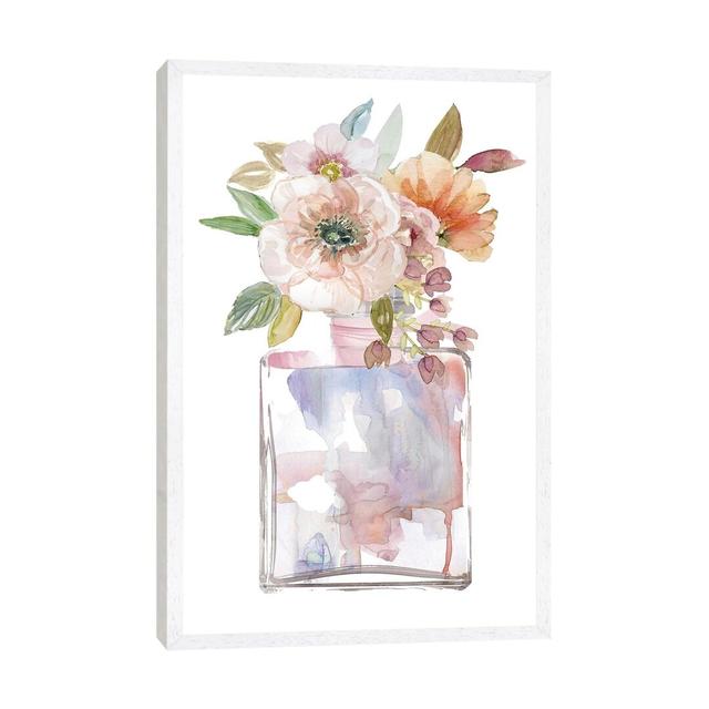 Mini Bouquet II Fleur De Lis Living Format: White Framed, Size: 152.4cm H x 101.6cm W x 3.81cm D on Productcaster.