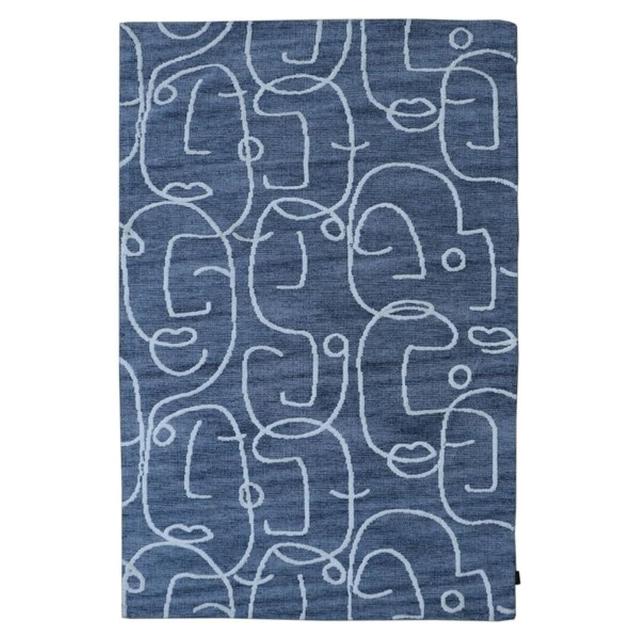 Florence Hooked Navy Blue Rug velaar Rug Size: Rectangle 200 x 300cm on Productcaster.