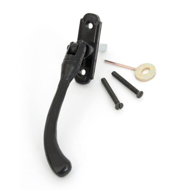 Locking Peardrop Espag Door Accessory From The Anvil Finish: Black on Productcaster.