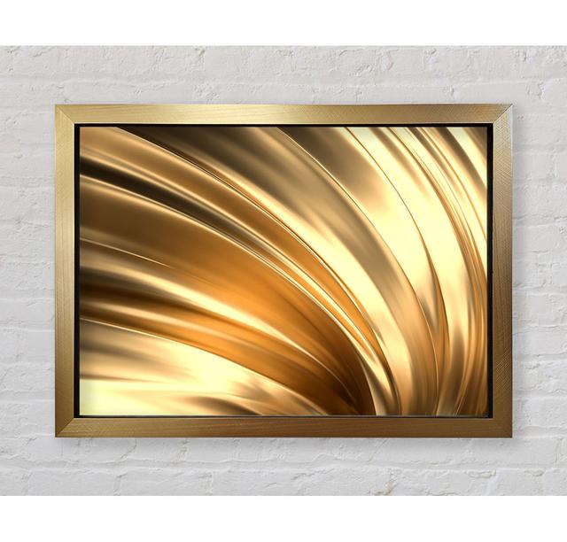 Gold Textured Fabric - Single Picture Frame Art Prints Bright Star Size: 42cm H x 59.7cm W x 3.4cm D on Productcaster.