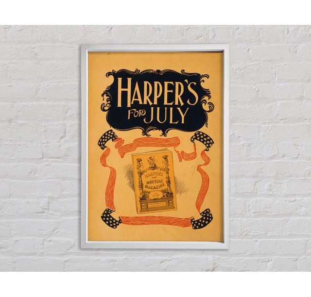 Harpers July Framed Print Happy Larry Size: 141.4cm H x 100.1cm W x 3.3cm D on Productcaster.