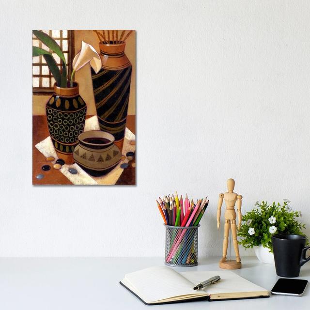 Still Life with African Bowl by Keith Mallett - Painting Print Bloomsbury Market Size: 30.48cm H x 20.32cm W x 1.91cm D, Frame Option: No Frame on Productcaster.