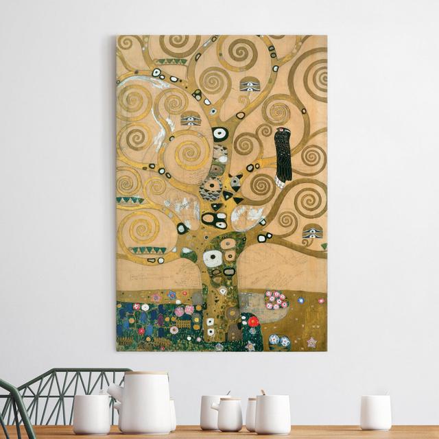 Leinwandbild Gustav Klimt - Der Lebensbaum Rosalind Wheeler Format: Leinwand 260g/m², Farbe: Beige, Größe: 90 cm H x 60 cm B on Productcaster.