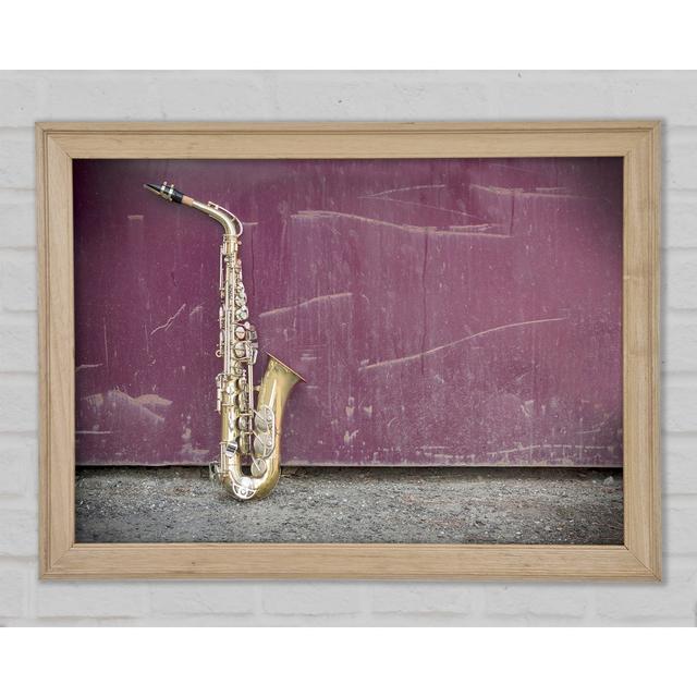 Saxophone - Single Picture Frame Art Prints Bright Star Size: 21cm H x 29.7cm W x 1.5cm D on Productcaster.