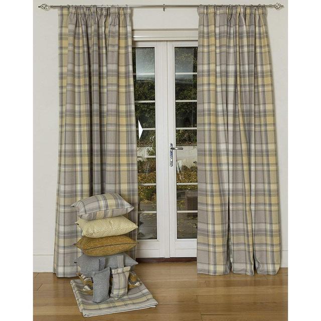 Millville Heritage Tailored Eyelet Blackout Thermal Curtains (Set of 2) August Grove Panel Size: 116 W x 137 D cm, Colour: Red on Productcaster.