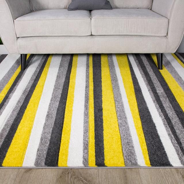 Hauge Yellow Rug 17 Stories Rug Size: Rectangle 160 x 230cm on Productcaster.