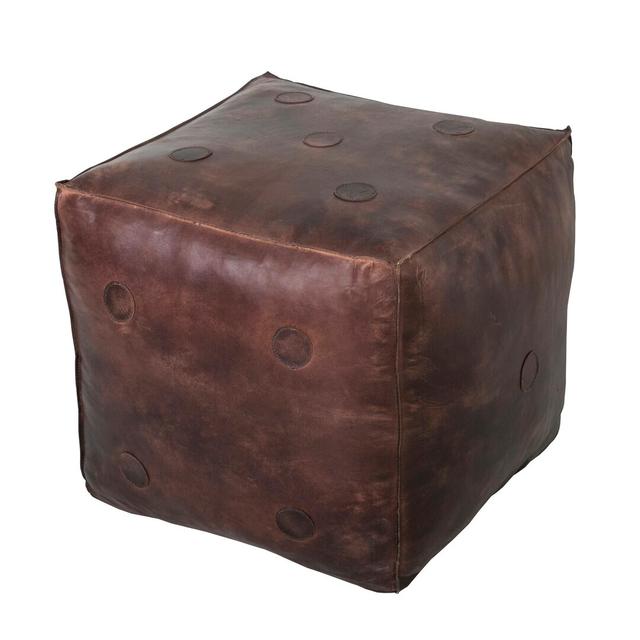 Gayla Leather Cube Williston Forge on Productcaster.