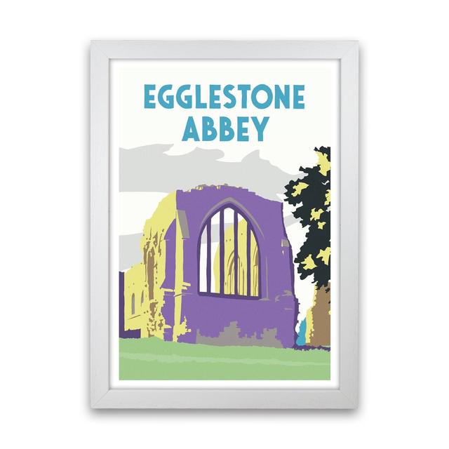 Egglestone Abbey Portrait by Richard O'Neill - Print Corrigan Studio Format: White Framed, Size: 34cm H x 25cm W x 3cm D on Productcaster.