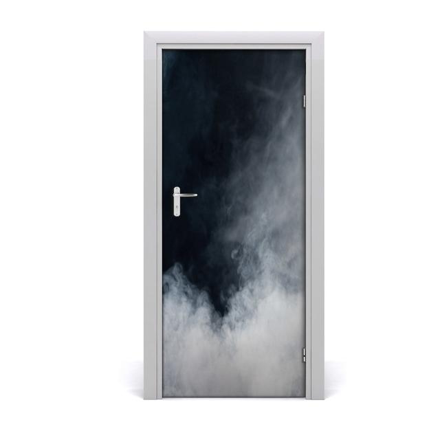 White Smoke House Door Sticker East Urban Home on Productcaster.