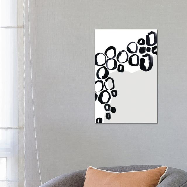 Abstract Rings by Blursbyai - Gallery-Wrapped Canvas Giclée on Canvas Ebern Designs Size: 66.04cm H x 45.72cm W x 1.91cm D, Format: Canvas on Productcaster.