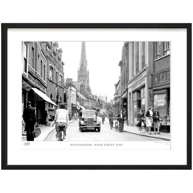 Huntingdon, High Street 1950 by Francis Frith - Single Picture Frame Print The Francis Frith Collection Size: 45cm H x 60cm W x 2.3cm D on Productcaster.