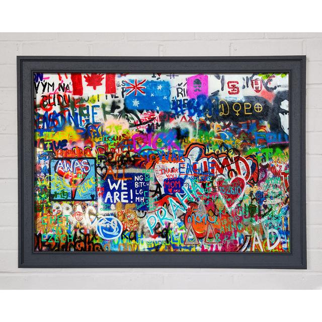 Graffiti Overload - Single Picture Frame Art Prints Ivy Bronx Size: 29.7cm H x 42cm W on Productcaster.