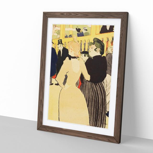 Two Women by Henri de Toulouse-Lautrec - Picture Frame Painting East Urban Home Frame Option: Walnut Framed, Size: 48cm H x 36cm W x 2cm D on Productcaster.