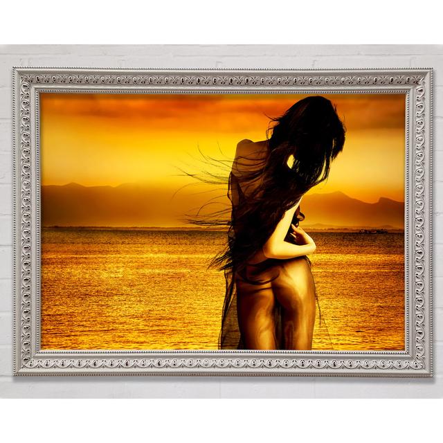 Goddess Of The Ocean Orange - Single Picture Frame Art Prints Bright Star Size: 59.7cm H x 84.1cm W on Productcaster.