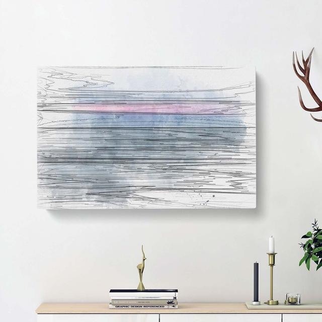 The Horizon in Abstract - Wrapped Canvas Graphic Art Print East Urban Home Size: 60cm H x 91cm W x 3cm D on Productcaster.