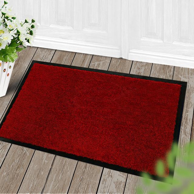 Bookout Barrier 120 x 120 cm Non-Slip Indoor Outdoor Door Mat Zipcode Design Colour: Red, Mat Size: Runner 90 x 200cm on Productcaster.