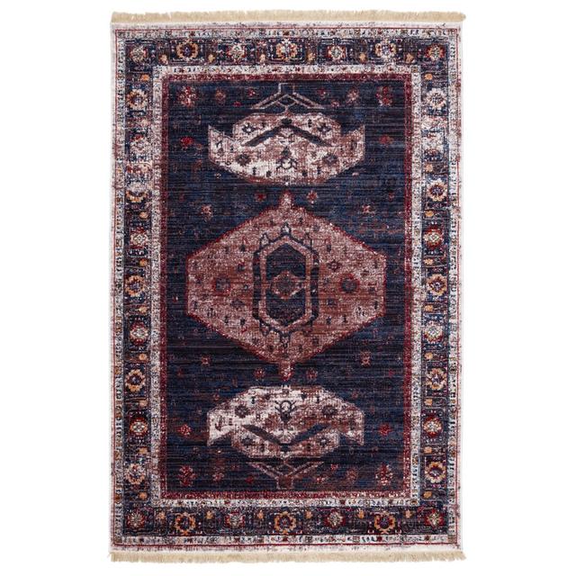 Yasuko Hooked Blue Rug Bloomsbury Market Rug Size: Rectangle 120 x 170cm on Productcaster.