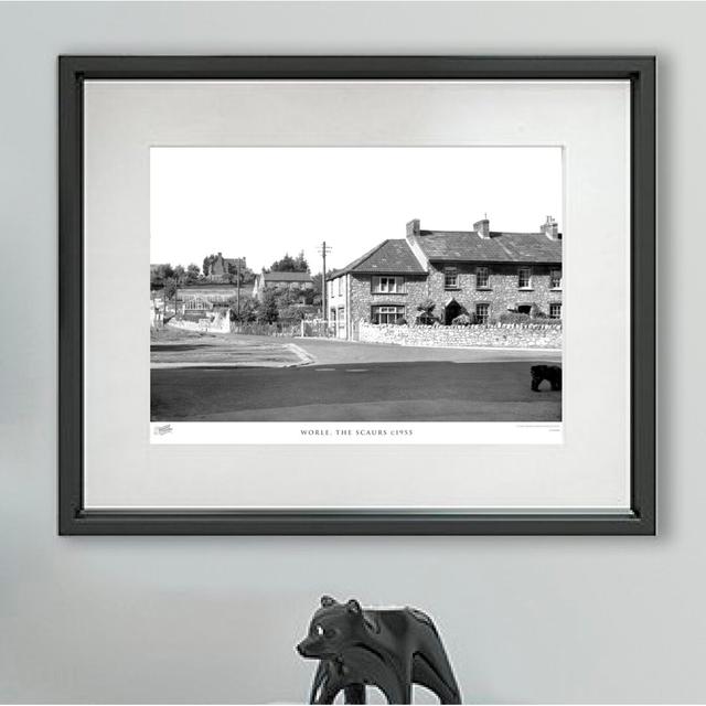 'Worle, the Scaurs C1955' - Picture Frame Photograph Print on Paper The Francis Frith Collection Size: 60cm H X 80cm W x 2cm D on Productcaster.